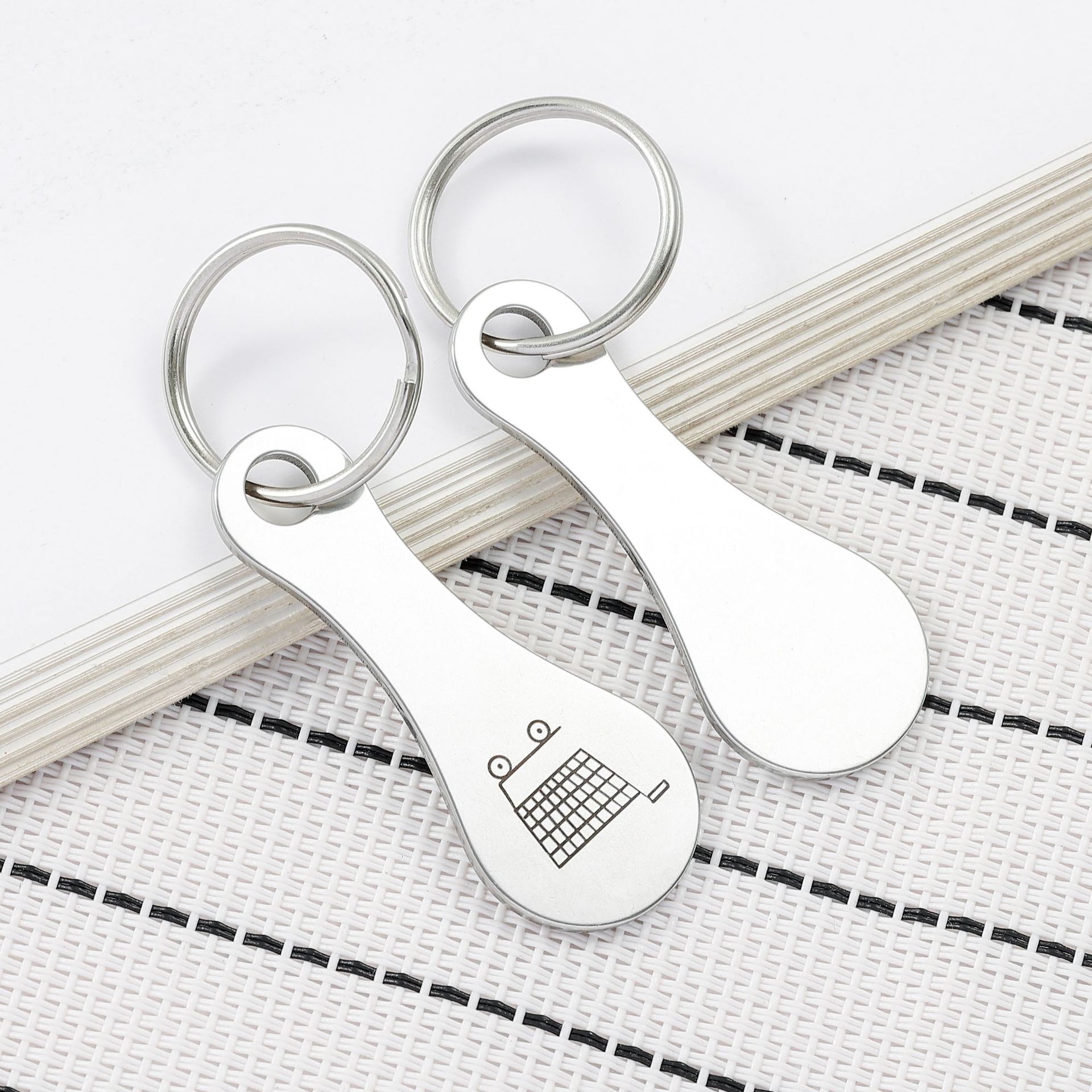1Pcs 카트 쇼핑 토큰 트롤리 키 키 체인 동전 분기 - Token Coin Mechanism 리뷰 및 가격