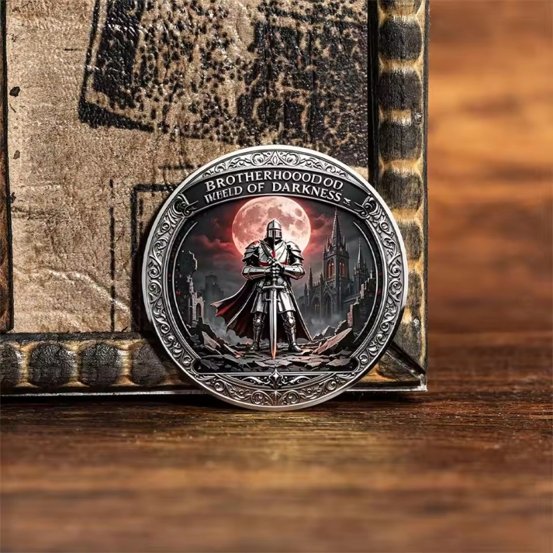 다크 브라더후드 중세 기사 해골 챌린지 코인 은도금 2 - Token Coin Mechanism 리뷰 및 가격