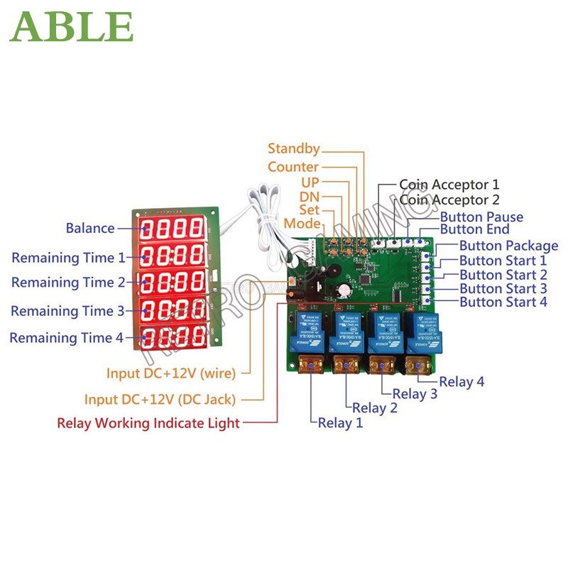 JY-215 Inbuilt Counter 4 채널 타이 - Token Coin Mechanism 리뷰 및 가격
